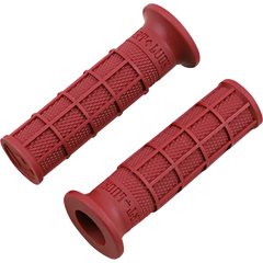 ODI Hart-Luck Signature Full-Waffle Slip-On Grips - Red V02FWDR