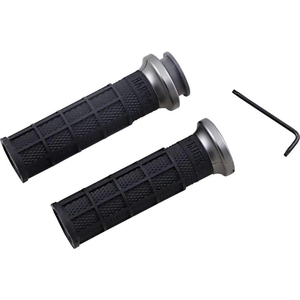 ODI Hart-Luck Signature V-Twin Lock-On* Grips for Indian - Black/Graphite V31ITW-BH-H