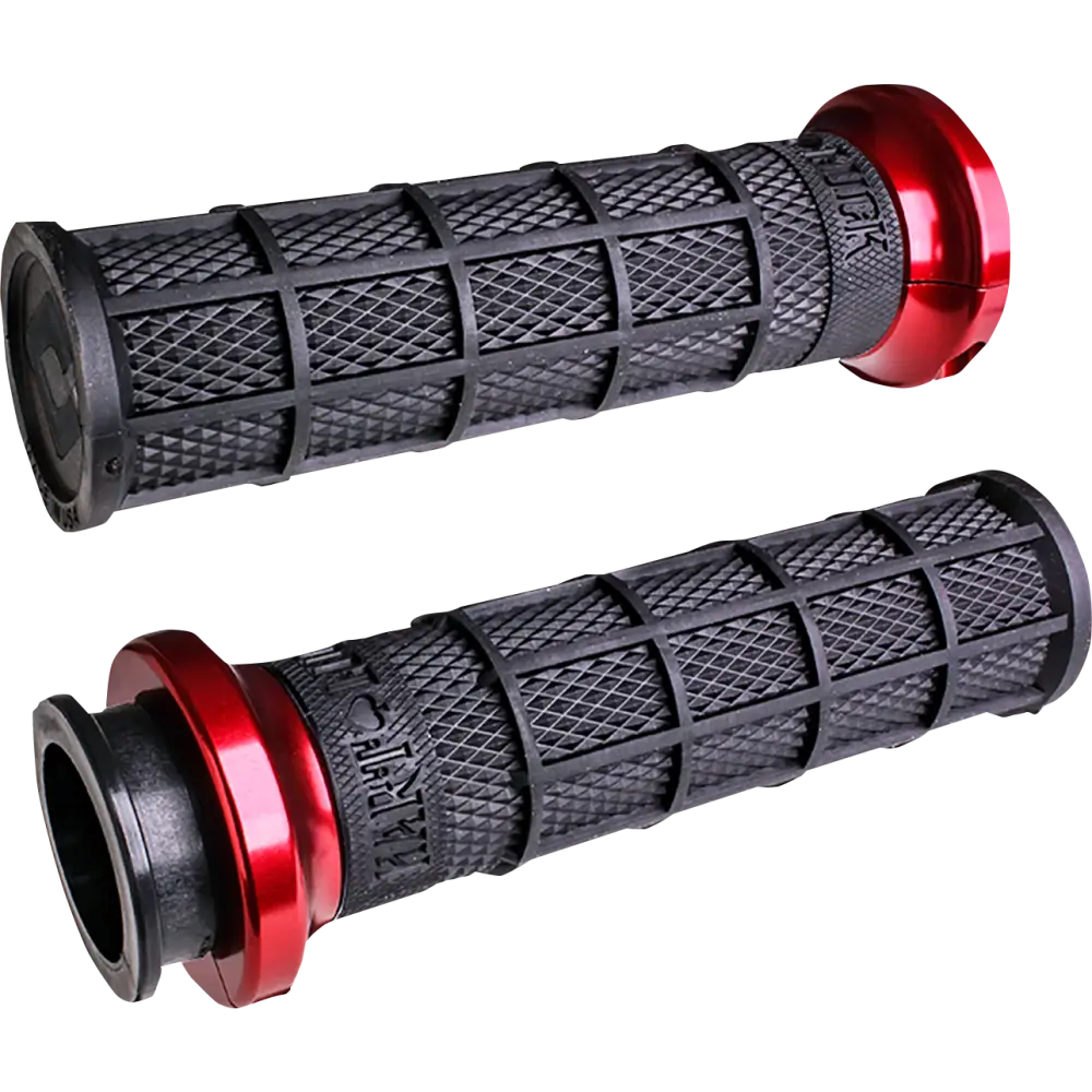 ODI Hart-Luck Signature V-Twin Lock-On* Grips for Indian - Black/Red V31ITW-BB-R