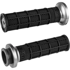 ODI Hart-Luck Signature V-Twin Lock-On* Grips - TBW - Black/Gunmetal V31HTW-BH-H