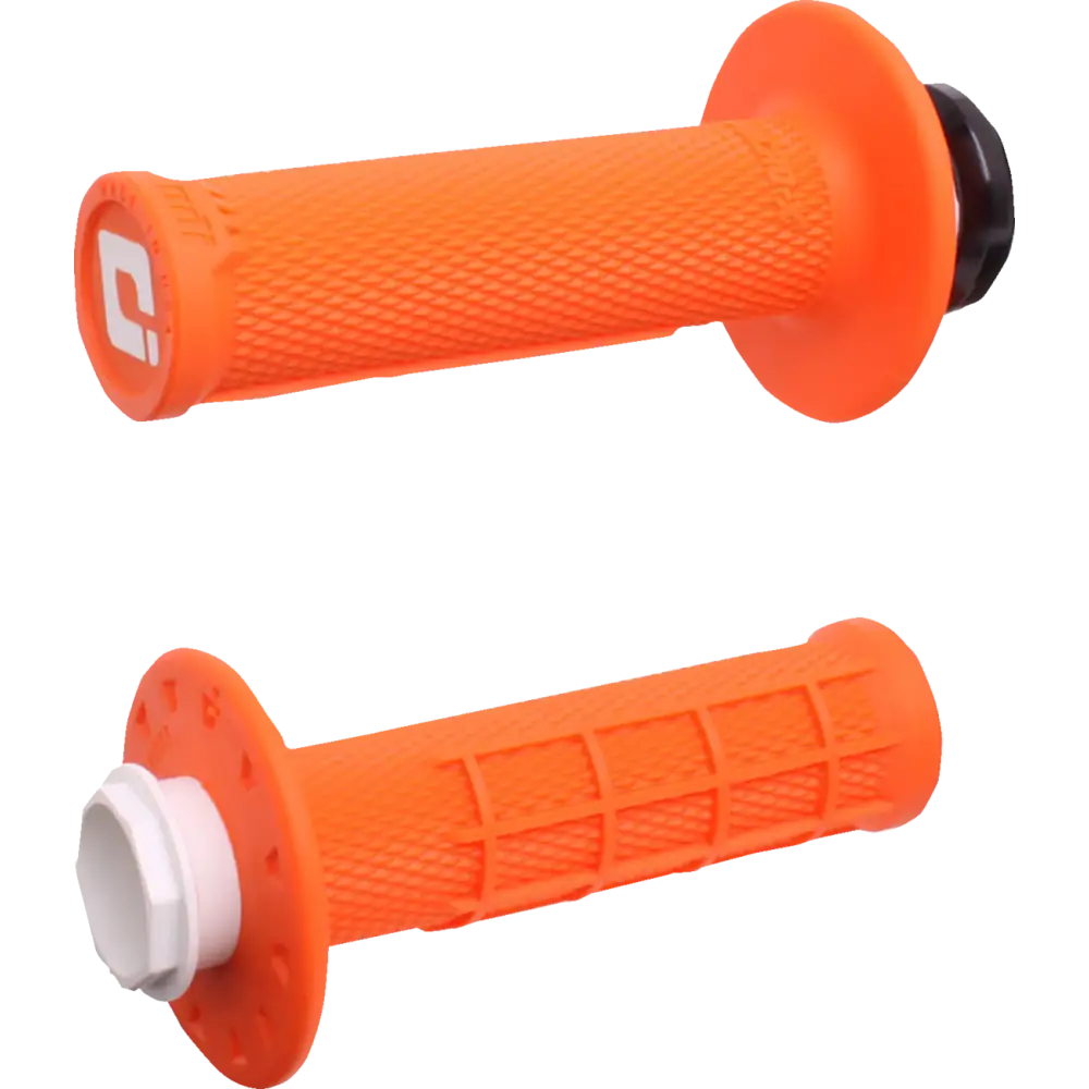 ODI Micro-X Half-Waffle v2 Lock-On Grips - Orange/Black H36MXO