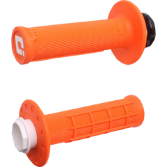 ODI Micro-X Half-Waffle v2 Lock-On Grips - Orange/Black H36MXO
