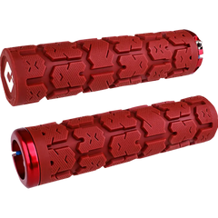 ODI Rogue 2.1 Lock-On Grips - PWC - Dark Red/Red L33RGDR-R