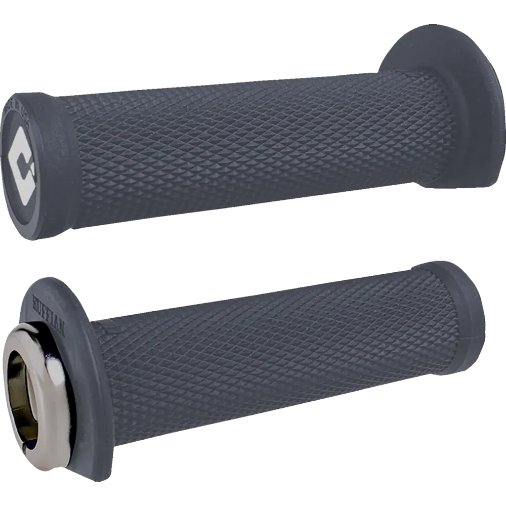 ODI Ruffian 2.1 Lock-On Grips - ATV/PWC - Graphite/Silver J33RFH-S