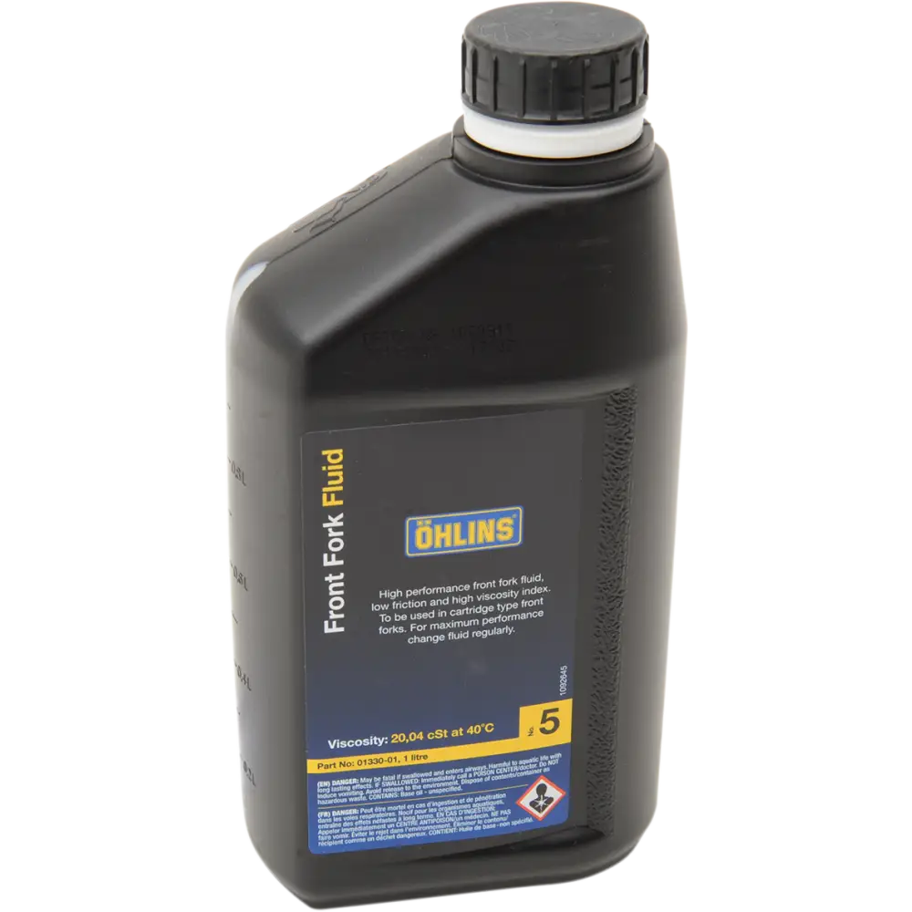 OHLINS 5WT Fork Oil - 1 Liter (Part Number 01330-01)