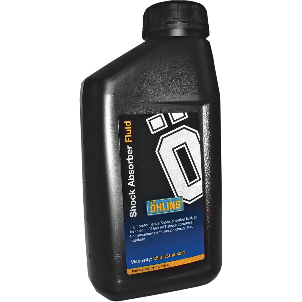 OHLINS Shock Oil 1L - Part Number 00105-01 for High-Performance Motorcycle Suspension