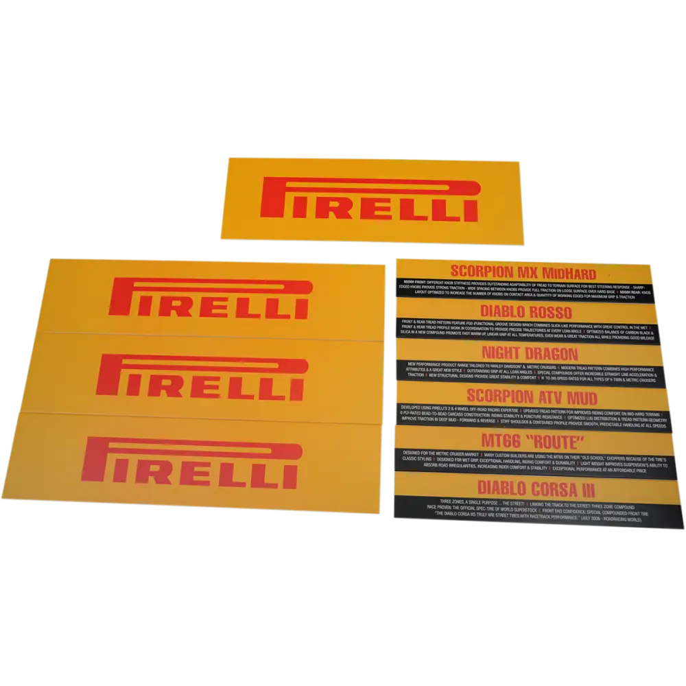 PIRELLI Tire Rack Signs 9903-0201