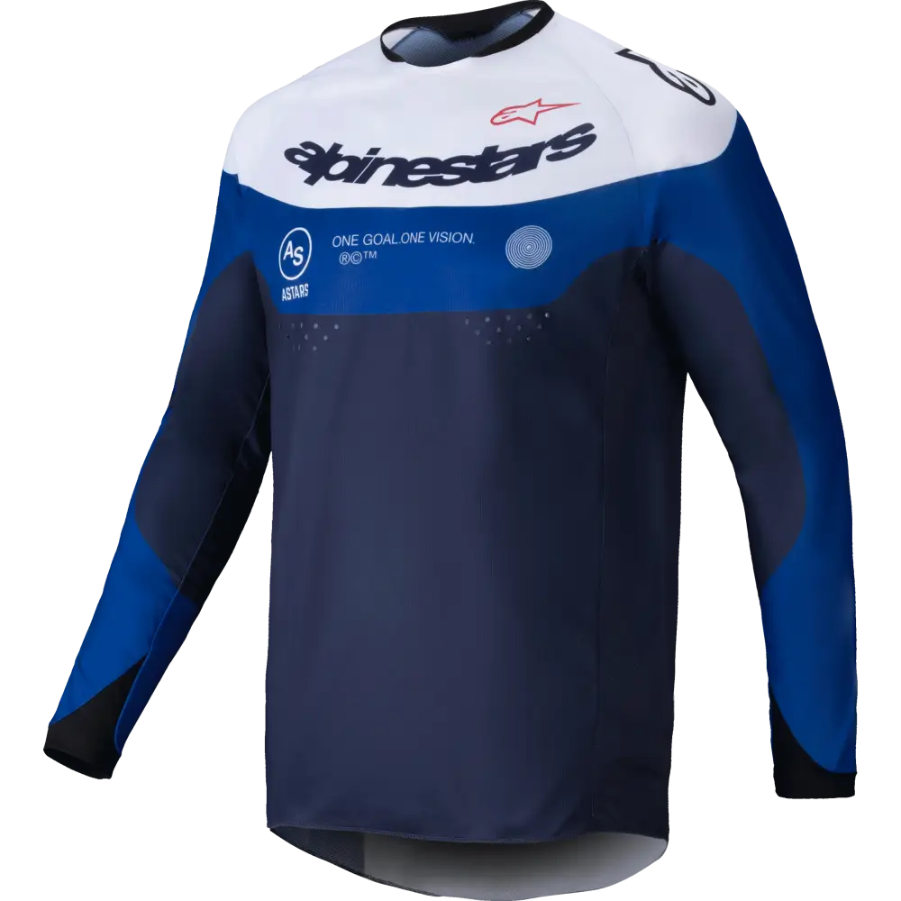 Pro Dura Jersey Navy/Bright Blue/White Md