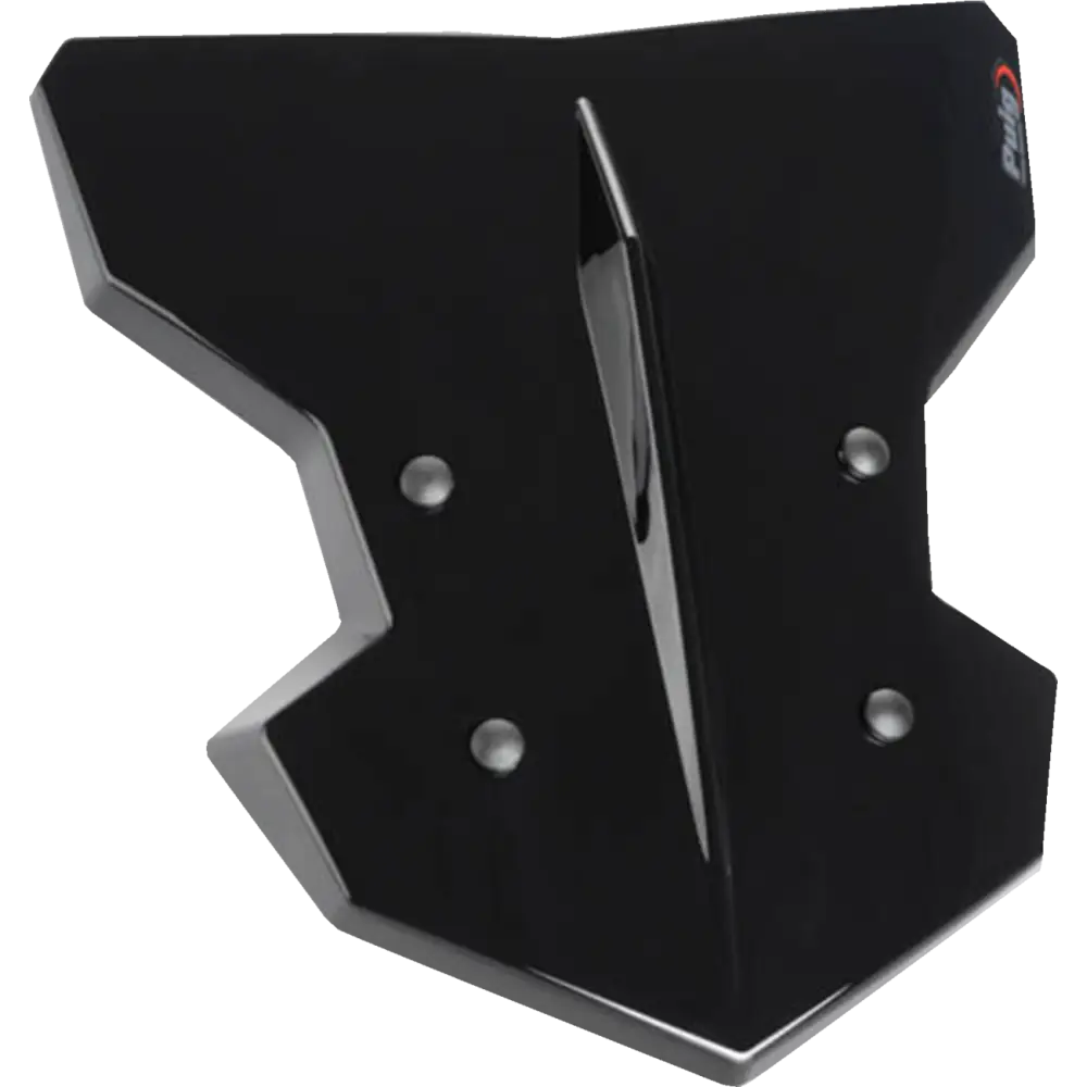 PUIG HI-TECH PARTS Flanker Windshield - 12-3/4" - Black - Kawasaki 20335N