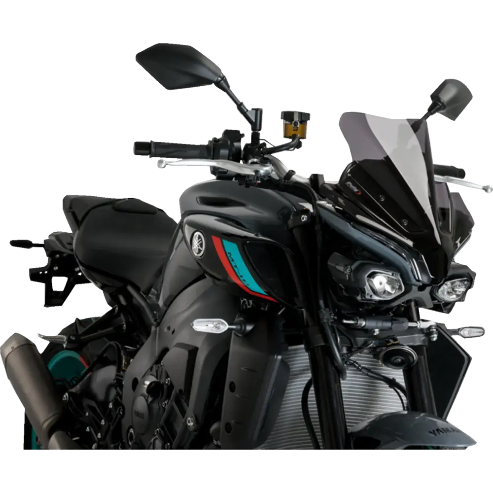 PUIG HI-TECH PARTS New Generation Sport Windshield - 14" - Dark Smoke - MT-10/SP 21361F