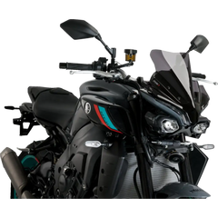 PUIG HI-TECH PARTS New Generation Sport Windshield - 14" - Dark Smoke - MT-10/SP 21361F