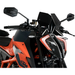 PUIG HI-TECH PARTS New Generation Windscreen - 10-1/2" - Black - 1290 Super Duke R 20425N