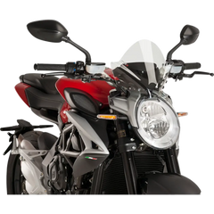 PUIG HI-TECH PARTS New Generation Windscreen - 10-1/2" - Black - Brutale 800 9011W