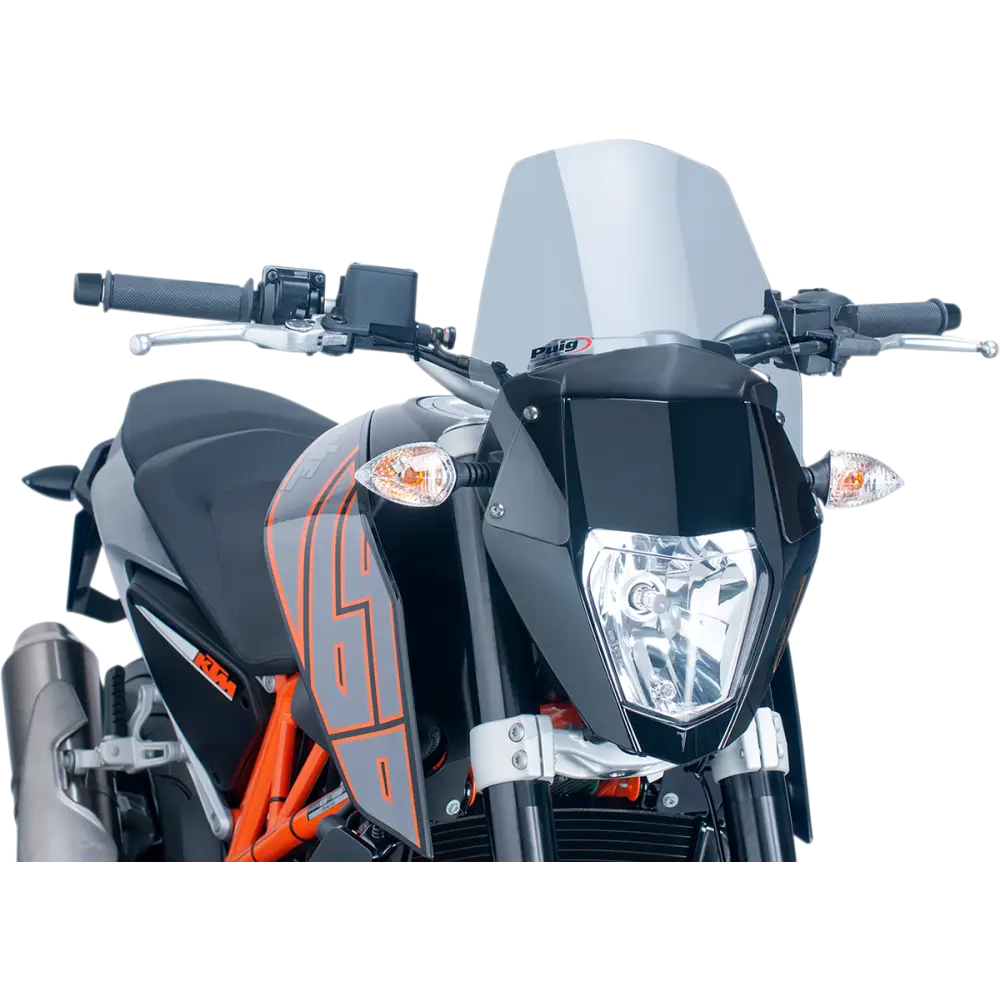 PUIG HI-TECH PARTS New Generation Windscreen - 10-1/2" - Smoke - KTM 690 6009H