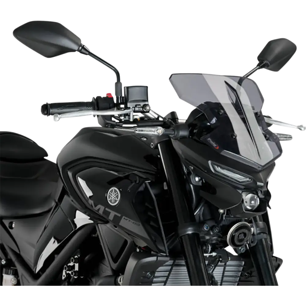 PUIG HI-TECH PARTS New Generation Windscreen - 11-3/4" - Smoke - MT-03 20285H