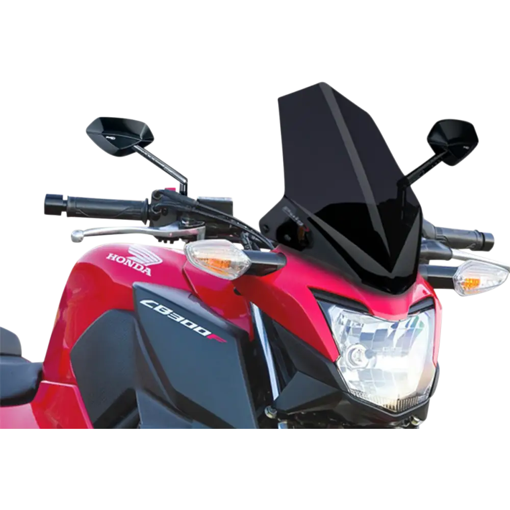 PUIG HI-TECH PARTS New Generation Windscreen - 11-5/8" - Dark Smoke - CB300F 7655F