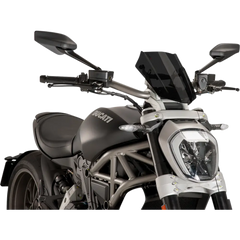 PUIG HI-TECH PARTS New Generation Windscreen - 11-5/8" - Dark Smoke - Diavel 8921F