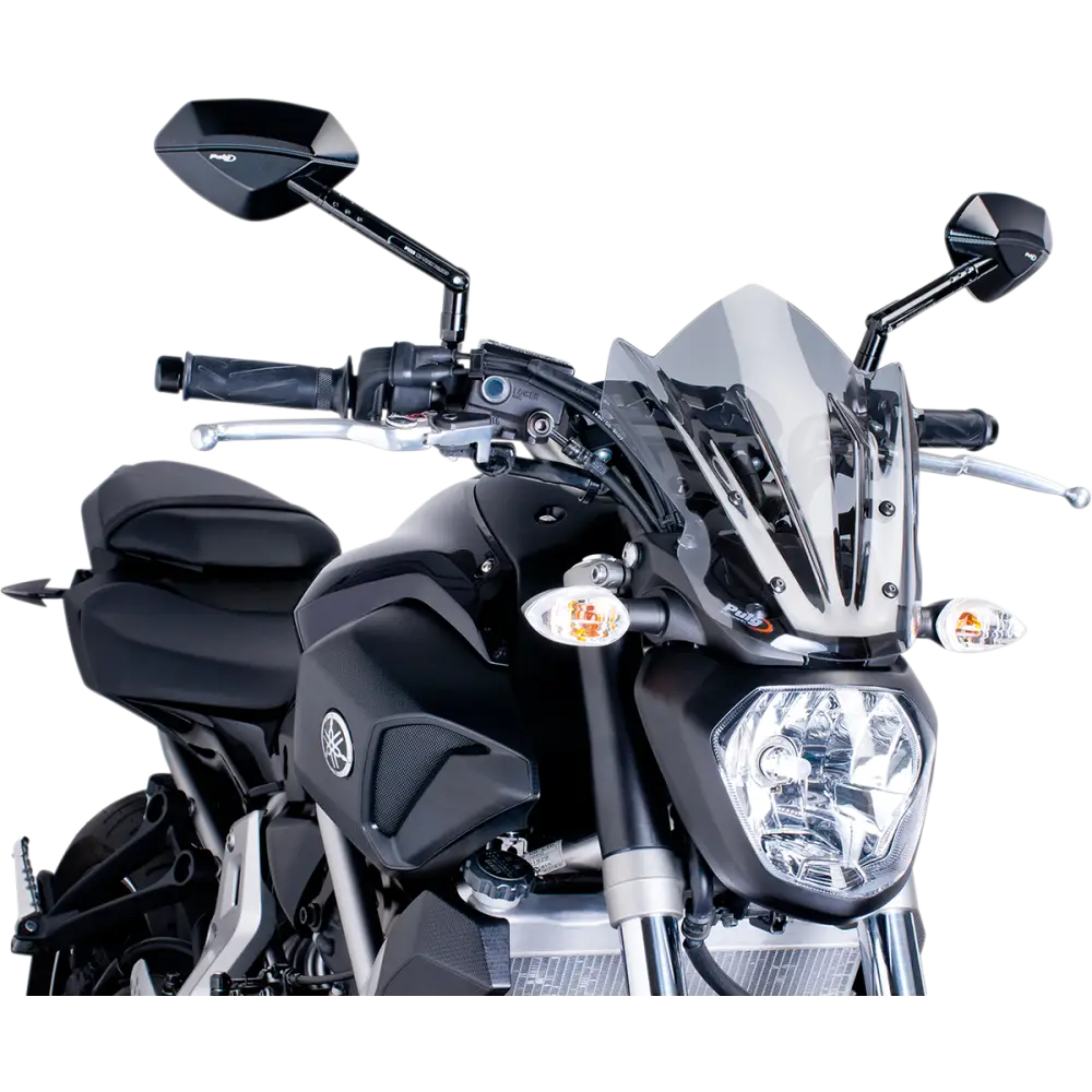 PUIG HI-TECH PARTS New Generation Windscreen - 11-5/8" - Smoke - MT07 7015H