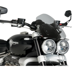PUIG HI-TECH PARTS New Generation Windscreen - 11" - Black - Triumph 20283N