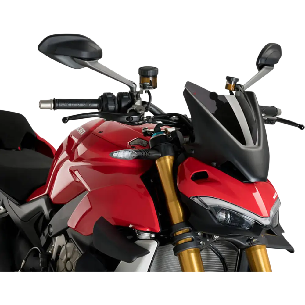 PUIG HI-TECH PARTS New Generation Windscreen - 11" - Dark Smoke - Ducati 20467F