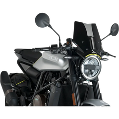 PUIG HI-TECH PARTS New Generation Windscreen - 12-1/2" - Black - Husqvarna 9750N