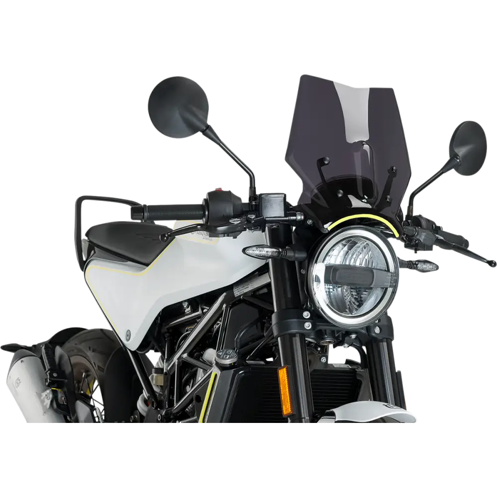 PUIG HI-TECH PARTS New Generation Windscreen - 12-1/2" - Dark Smoke - Husqvarna 9702F