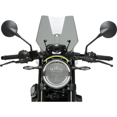 PUIG HI-TECH PARTS New Generation Windscreen - 12-1/2" - Light Smoke - Husqvarna 9702H
