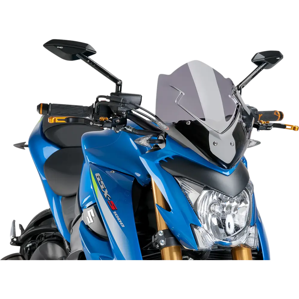PUIG HI-TECH PARTS New Generation Windscreen - 12-1/2" - Smoke - GSXS1000 7653H