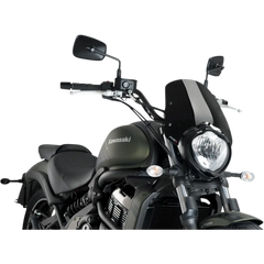 PUIG HI-TECH PARTS New Generation Windscreen - 12-1/4" - Black - Vulcan 3175N