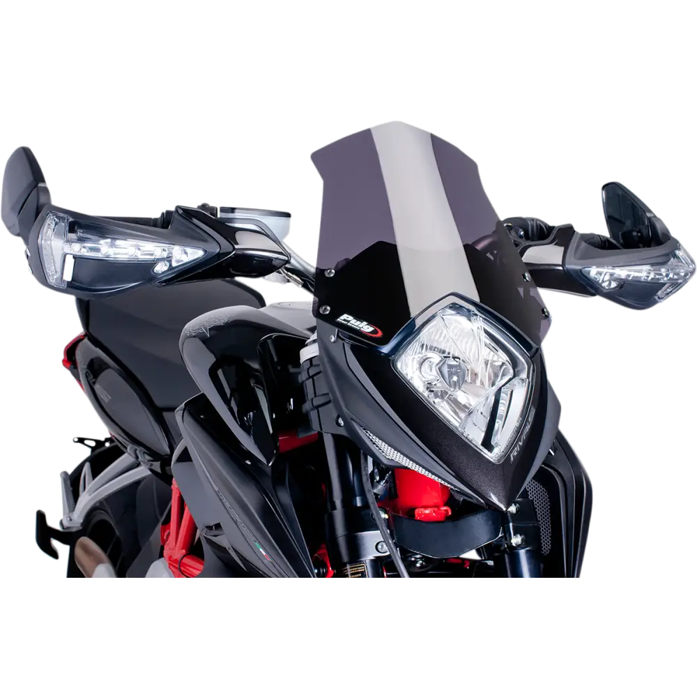 PUIG HI-TECH PARTS New Generation Windscreen - 12-1/4" - Dark Smoke - Rivale 800 6499F