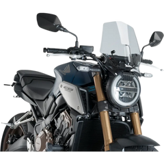PUIG HI-TECH PARTS New Generation Windscreen - 13-1/2" - Smoke - CB1000R 9748H