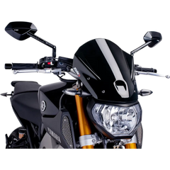 PUIG HI-TECH PARTS New Generation Windscreen - 13-3/4" - Black - MT09 6861N