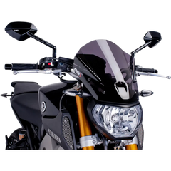 PUIG HI-TECH PARTS New Generation Windscreen - 13-3/4" - Dark Smoke - MT09 6861F