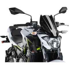 PUIG HI-TECH PARTS New Generation Windscreen - 13-3/8" - Black - Z650 9588N