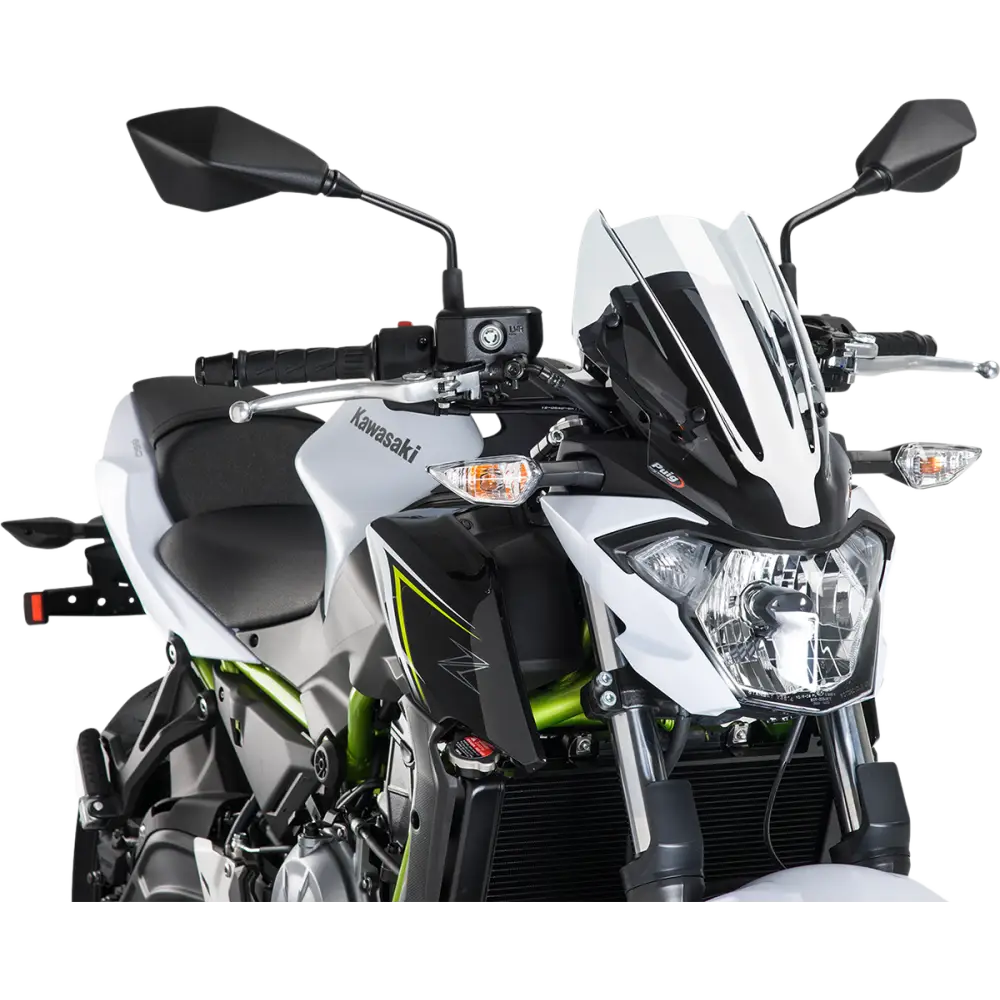 PUIG HI-TECH PARTS New Generation Windscreen - 13-3/8" - Clear - Kawasaki 9588W