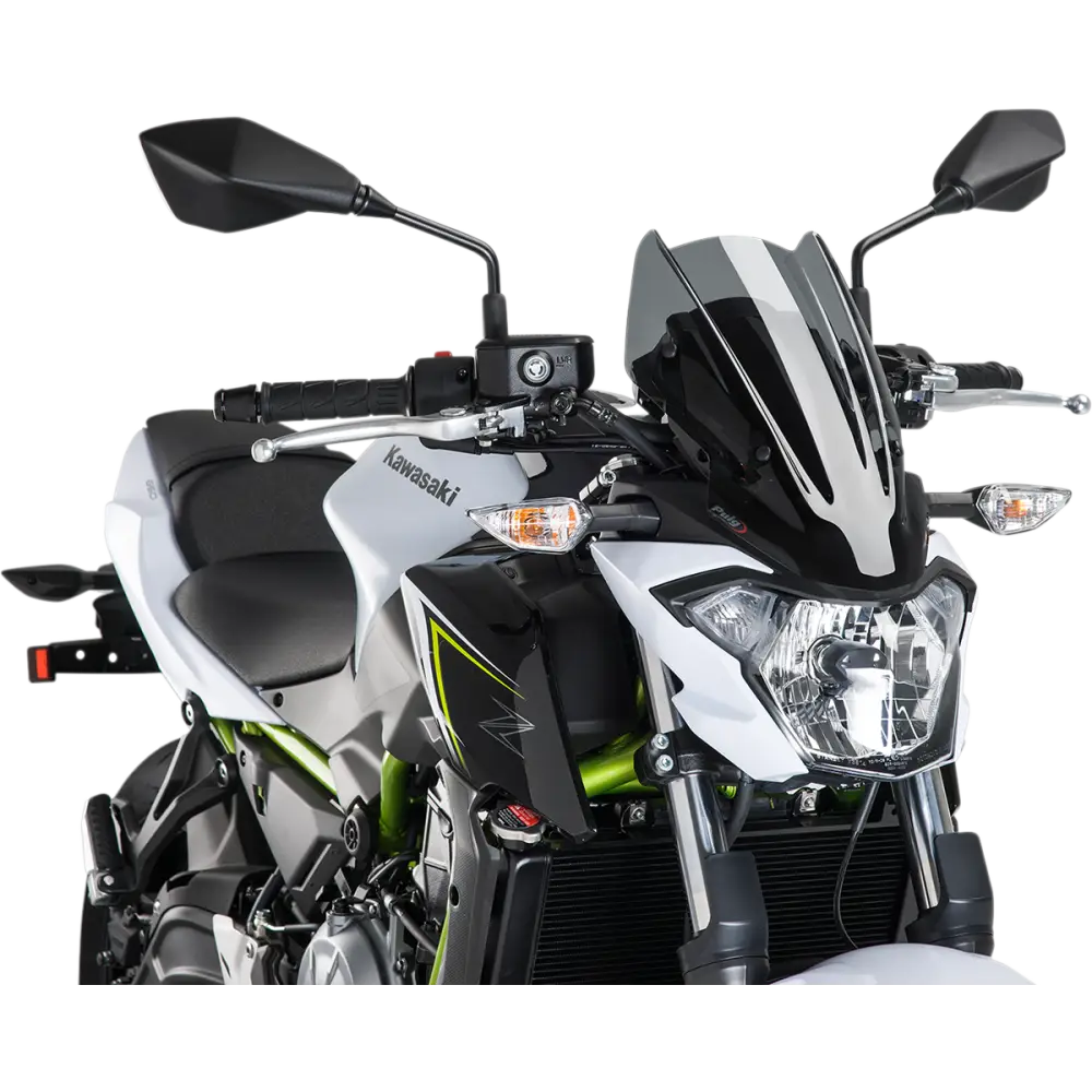 PUIG HI-TECH PARTS New Generation Windscreen - 13-3/8" - Dark Smoke - Z650 9588F