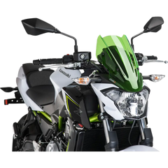 PUIG HI-TECH PARTS New Generation Windscreen - 13-3/8" - Green - Kawasaki 9588V