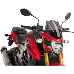 PUIG HI-TECH PARTS New Generation Windscreen - 13" - Dark Smoke - GSXS750 9435F