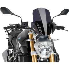 PUIG HI-TECH PARTS New Generation Windscreen - 14-1/2" - Dark Smoke - R1200R 8168F