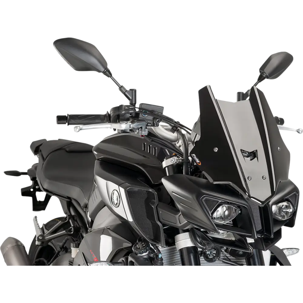 PUIG HI-TECH PARTS New Generation Windscreen - 14-1/4" - Black - MT10 8917N
