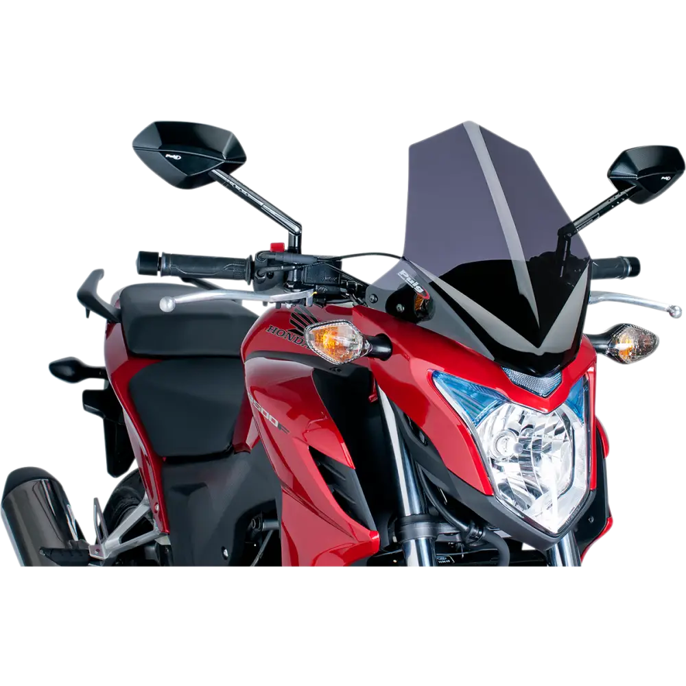 PUIG HI-TECH PARTS New Generation Windscreen - 14-3/8" - Dark Smoke - CB500F 6437F
