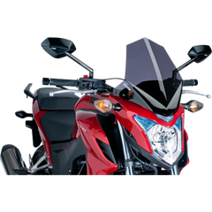 PUIG HI-TECH PARTS New Generation Windscreen - 14-3/8" - Dark Smoke - CB500F 6437F