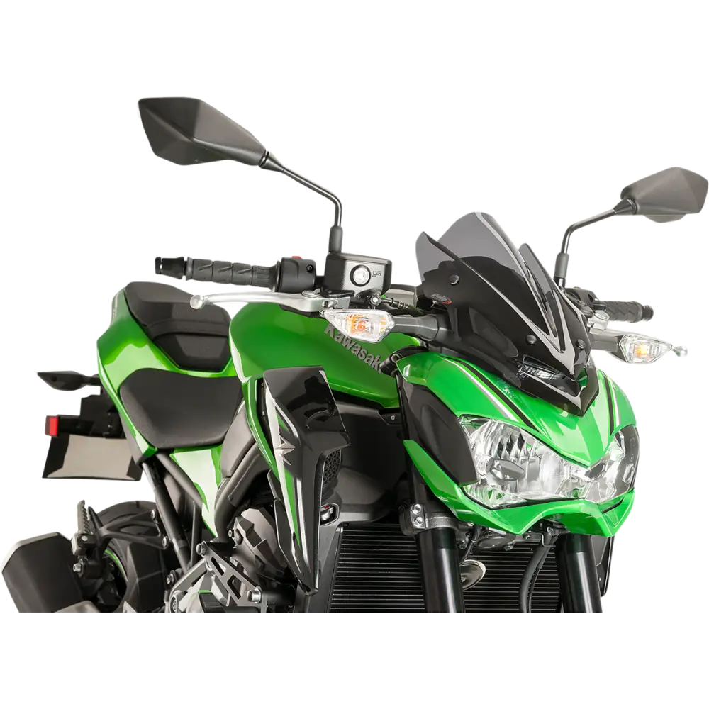 PUIG HI-TECH PARTS New Generation Windscreen - 15-1/4" - Dark Smoke - Z900 9689F