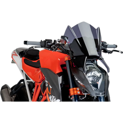 PUIG HI-TECH PARTS New Generation Windscreen - 16-1/2" - Dark Smoke - KTM 1290 7014F