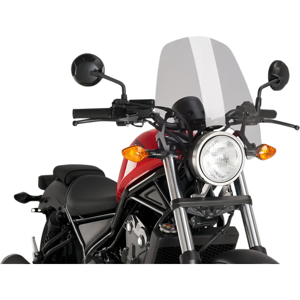 PUIG HI-TECH PARTS New Generation Windscreen - 16-1/2" - Smoke - Rebel 500 9462H