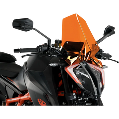 PUIG HI-TECH PARTS New Generation Windscreen - 16-1/4" - Orange - 1290 Super Duke R 20461T
