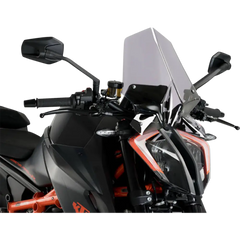 PUIG HI-TECH PARTS New Generation Windscreen - 16-1/4" - Smoke - 1290 Super Duke R 20461H