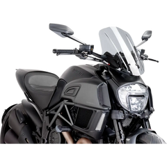 PUIG HI-TECH PARTS New Generation Windscreen - 17-1/2" - Smoke - Diavel 7570H