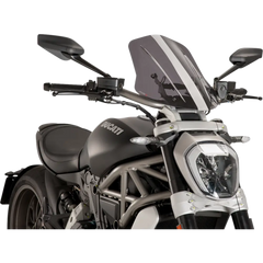 PUIG HI-TECH PARTS New Generation Windscreen - 17-3/4" - Smoke - Diavel 8922H