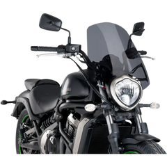 PUIG HI-TECH PARTS New Generation Windscreen - 18-1/2" - Dark Smoke - Vulcan 8164F